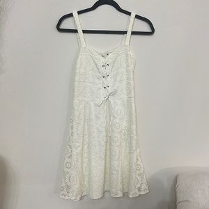 Aeropostale Lace Cream Dress Medium